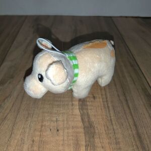 Farmville Plush Pig 2011 farm animal scarf Zynga 3"